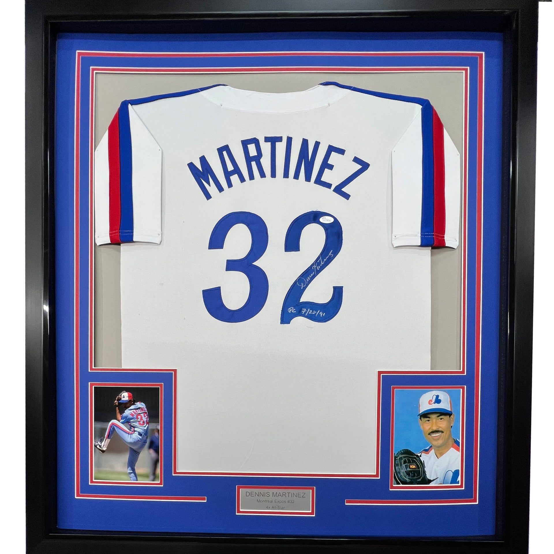 Andre Dawson Autographed Authenticate Majestic Montreal Expos