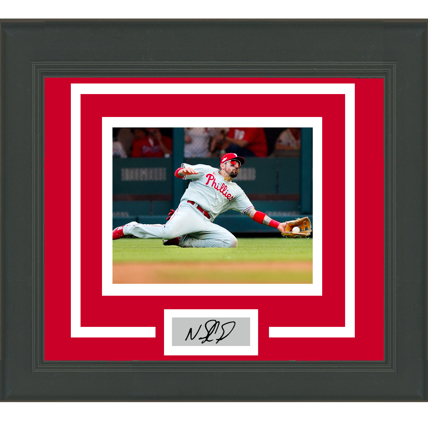 Cole Hamels Philadelphia Phillies Autographed Framed Baseball