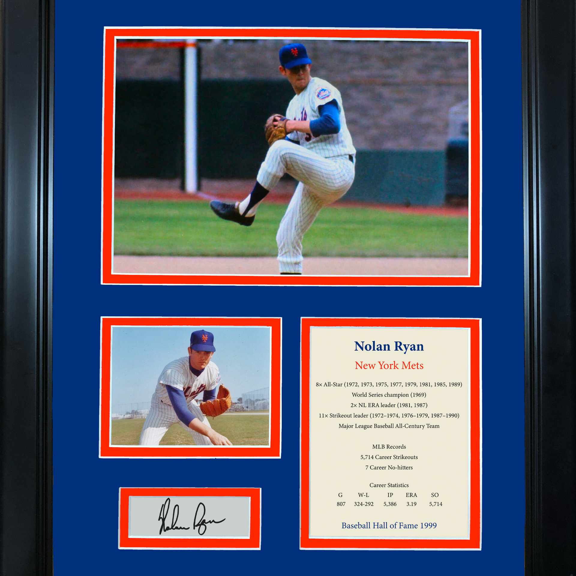 Framed Nolan Ryan MLB Photos, Framed Photos, Nolan Ryan MLB Framed