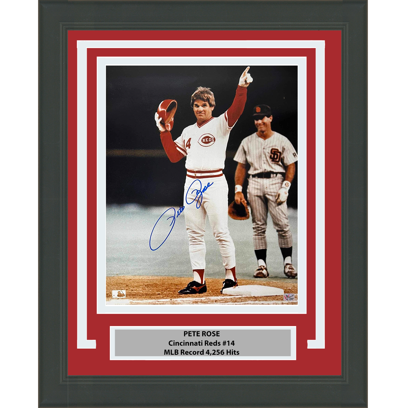 Cincinnati Reds Pete Rose Autographed Signed 16X20 Photo Jsa Coa