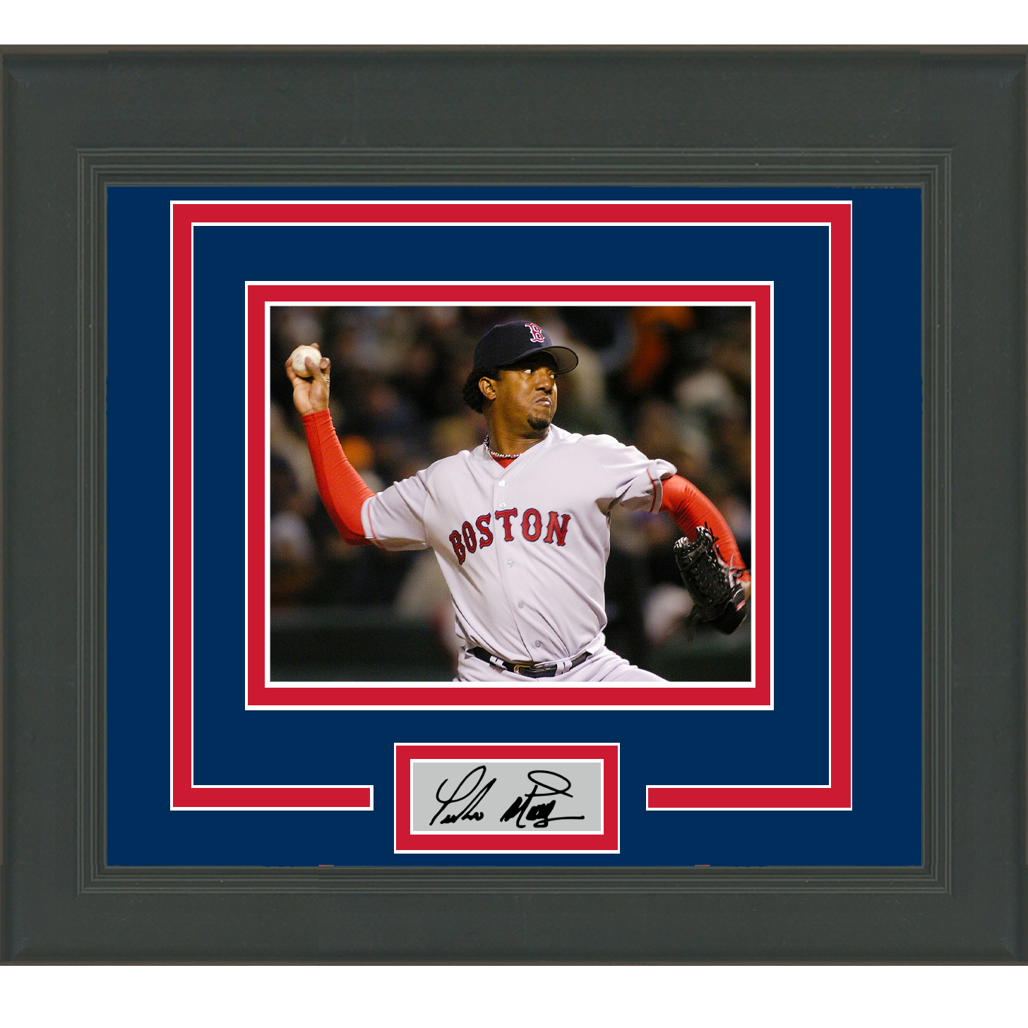 Framed Pedro Martinez Facsimile Laser Engraved Signature Auto Boston Red  Sox 15x16 Baseball Photo - Hall of Fame Sports Memorabilia