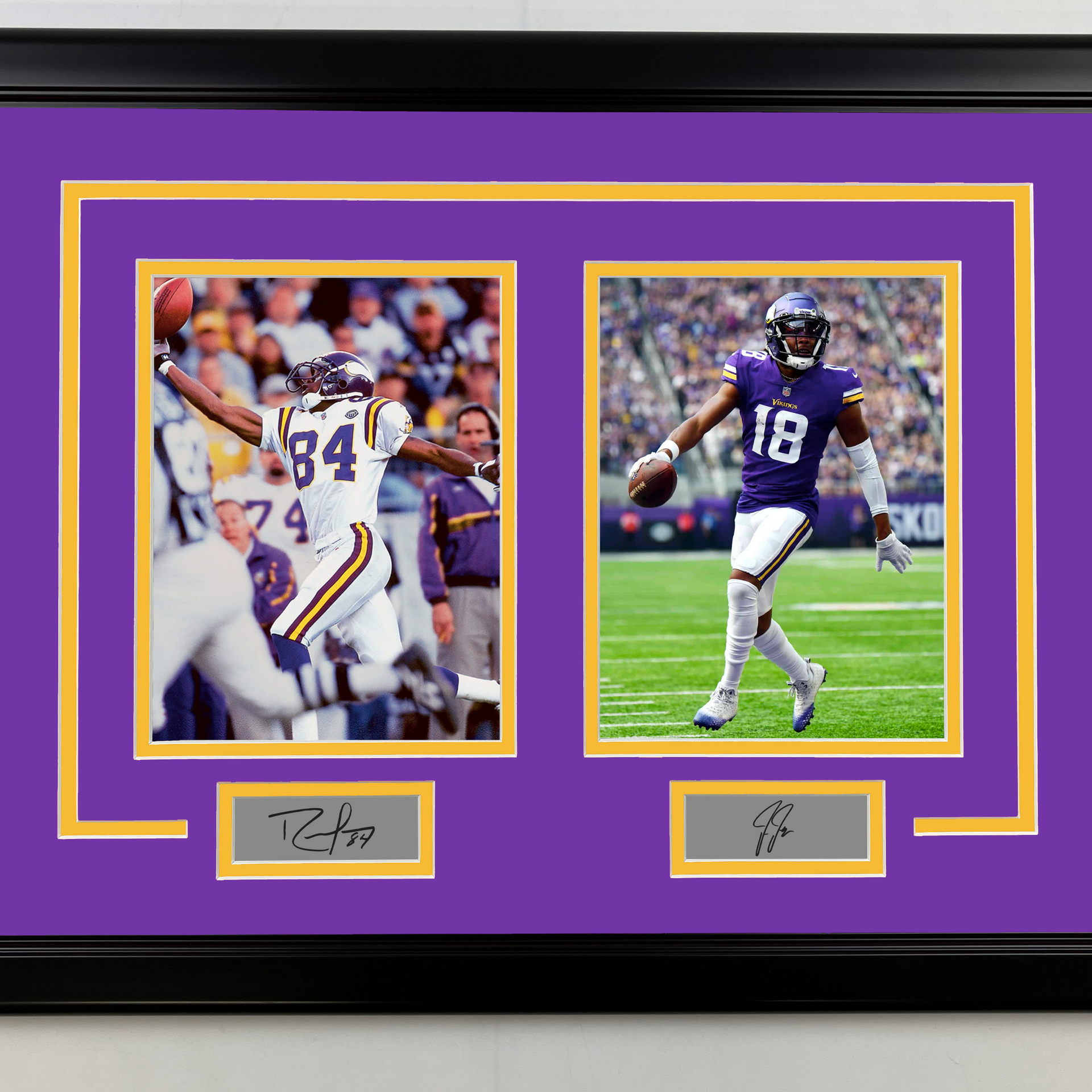 Justin Jefferson Signed Framed Jersey JSA Autographed Minnesota Vikings