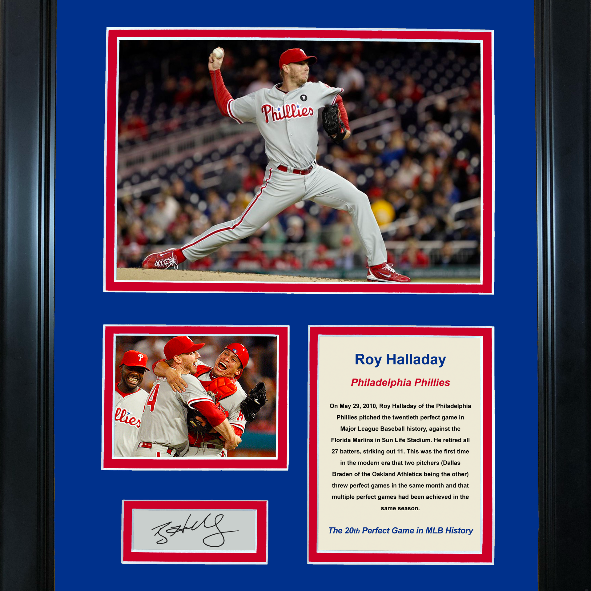 Bryce Harper Philadelphia Phillies Signed Authentic Jersey Framed MLB Auth