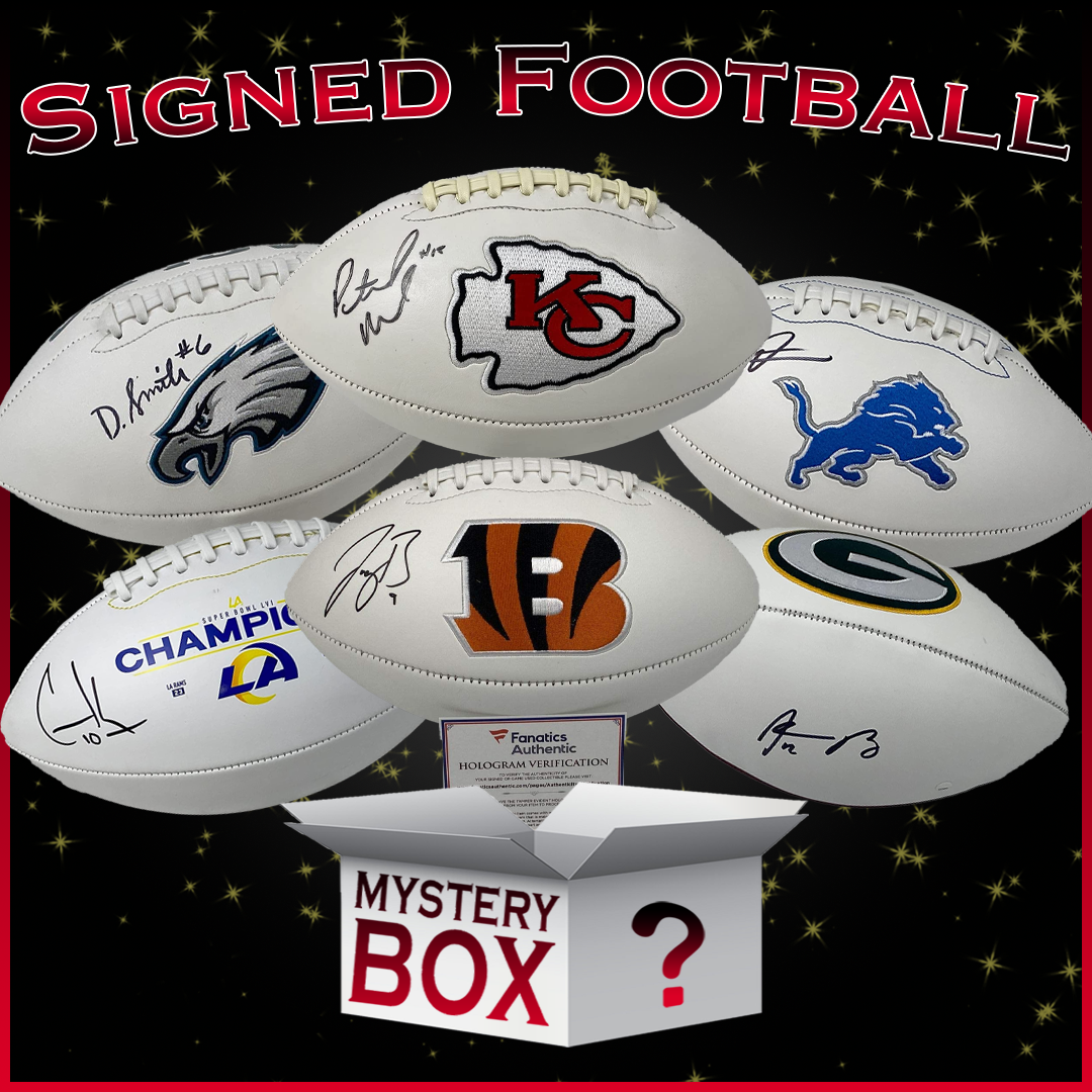 Autographed Football Mystery Box - Hall of Fame Sports Memorabilia