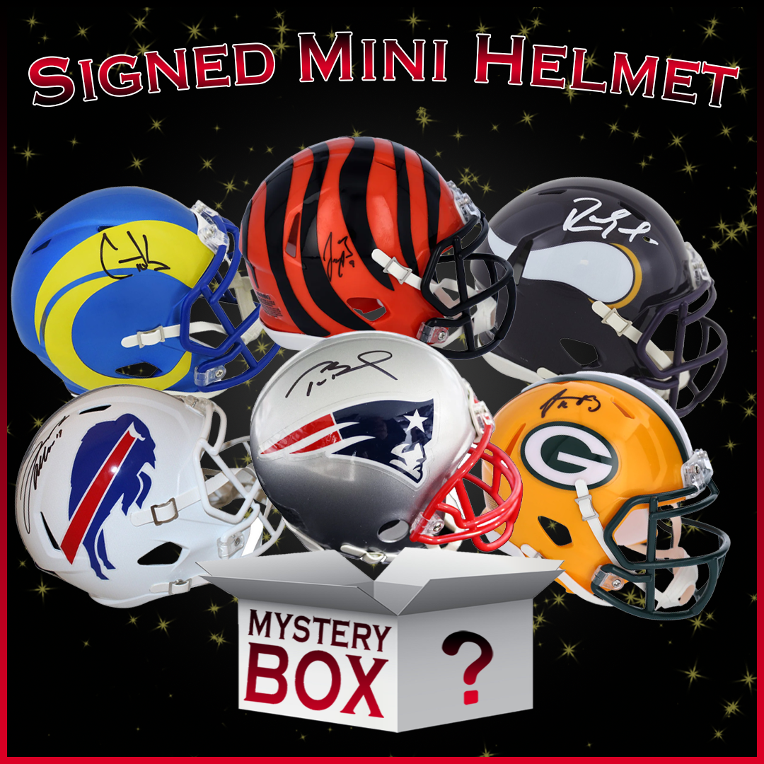 Autographed Football Mini Helmet Mystery Box - Hall of Fame Sports  Memorabilia