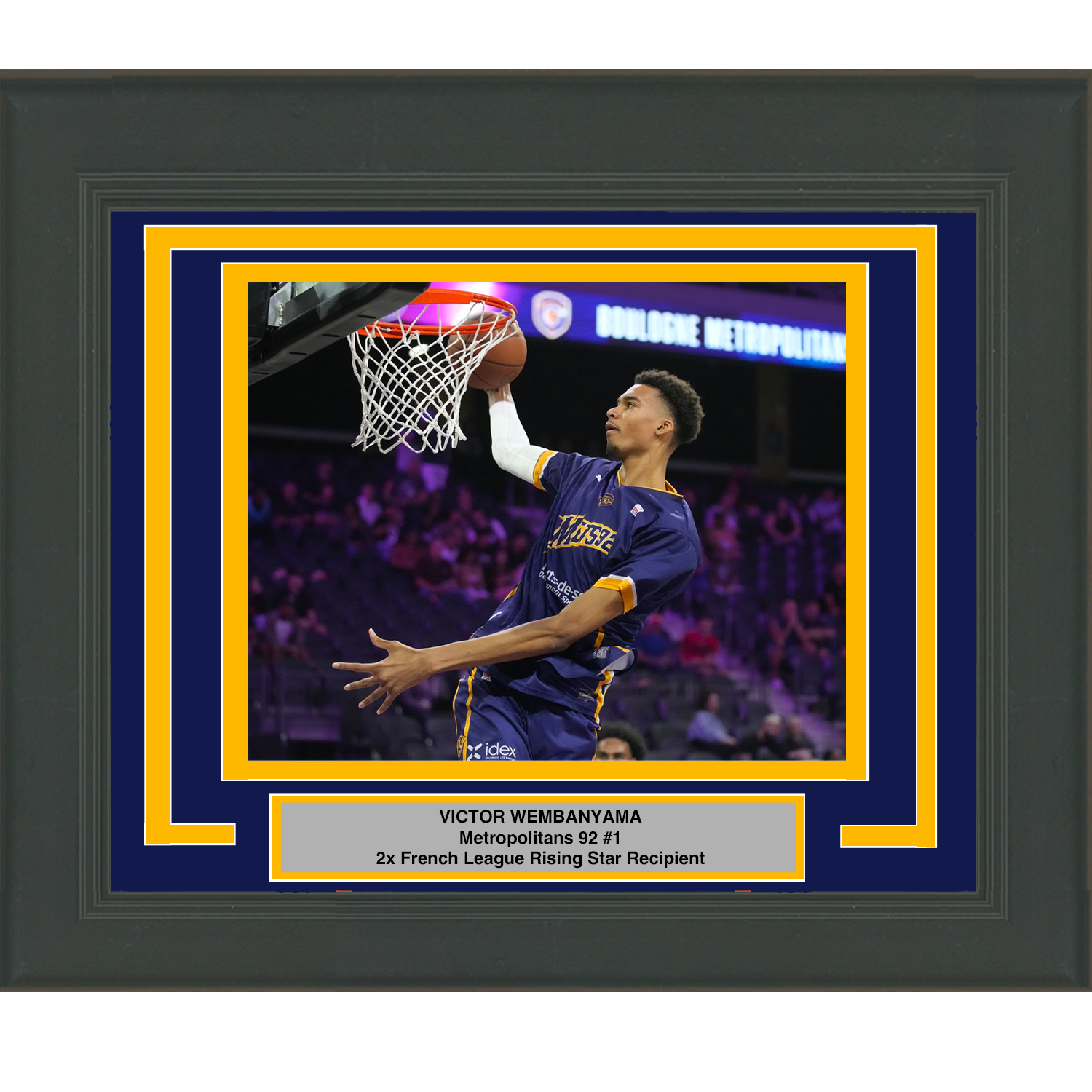 Victor Wembanyama - Mets 92 Basketball Art Board Print for Sale by  sportsign