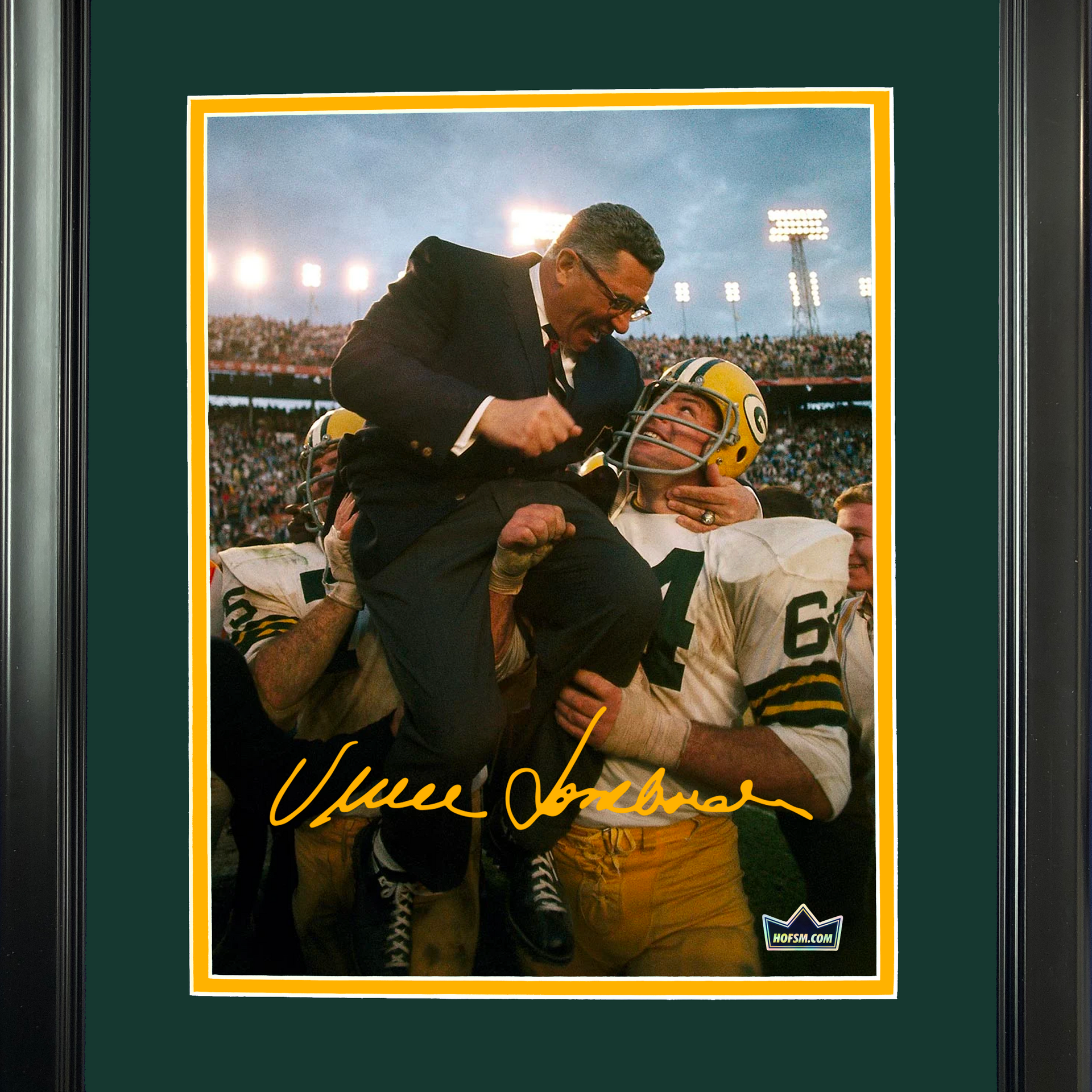 Framed Vince Lombardi Green Bay Packers Super Bowl II Facsimile Laser  Engraved Signature Auto 12'x15' Football Photo HOFSM Holo - Hall of Fame  Sports Memorabilia