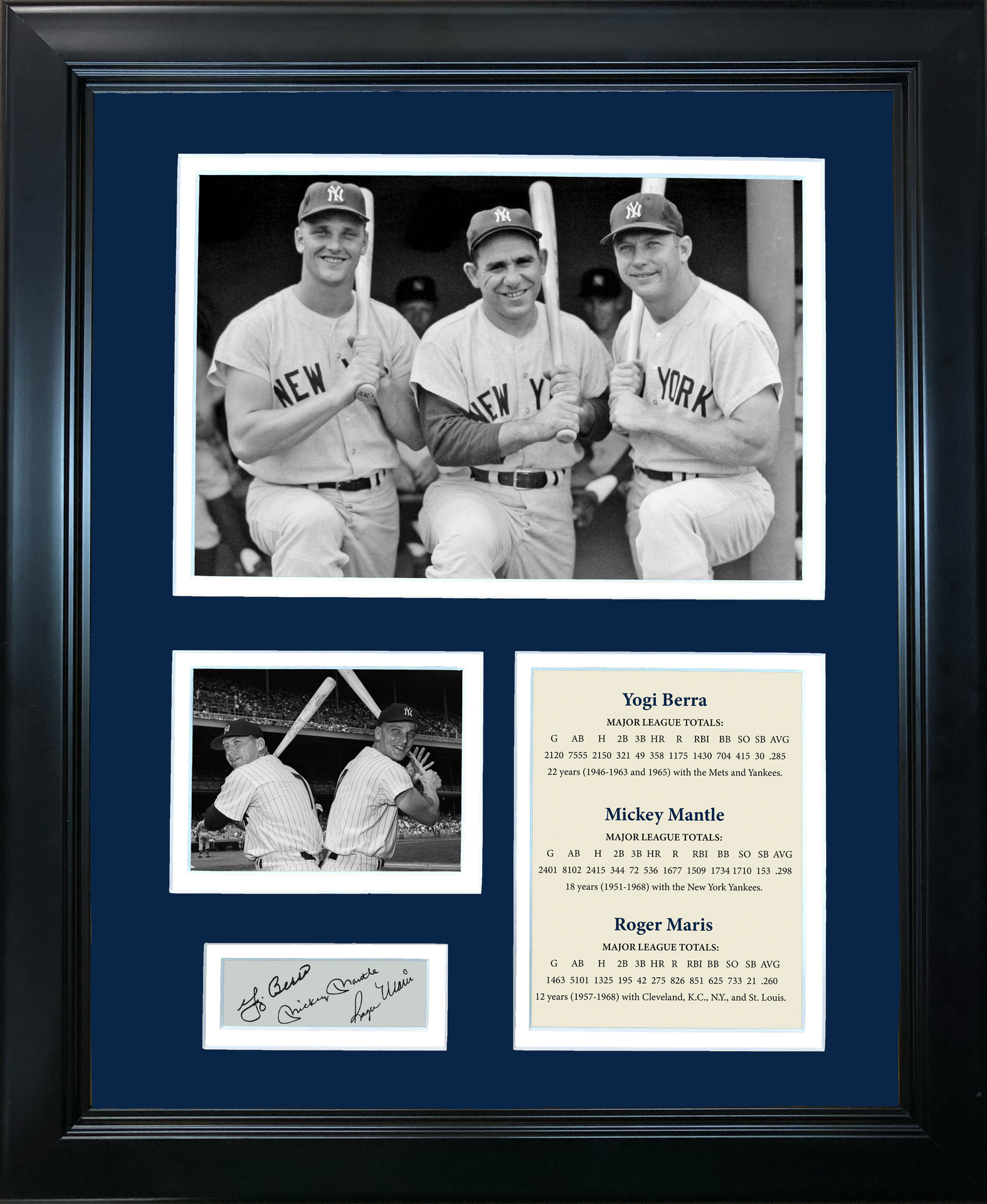 MICKEY MANTLE SIGNED AND INSCRIBED NEW YORK YANKEES 1951