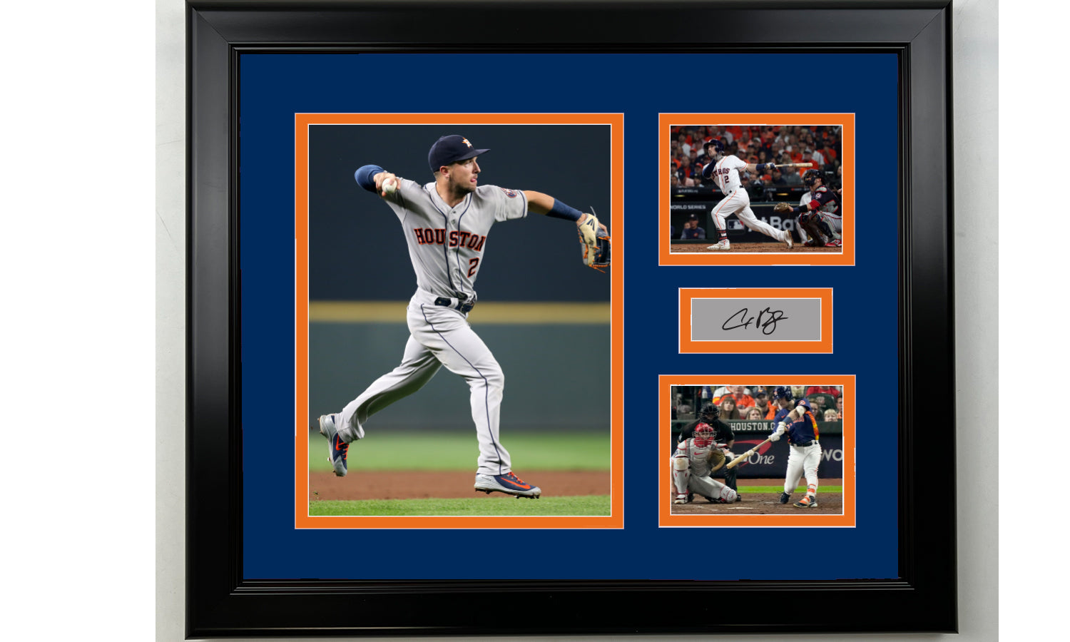 Framed Alex Bregman Houston Astros Facsimile Laser Engraved Signature  Baseball 15x12 3 Photo Collage - Hall of Fame Sports Memorabilia