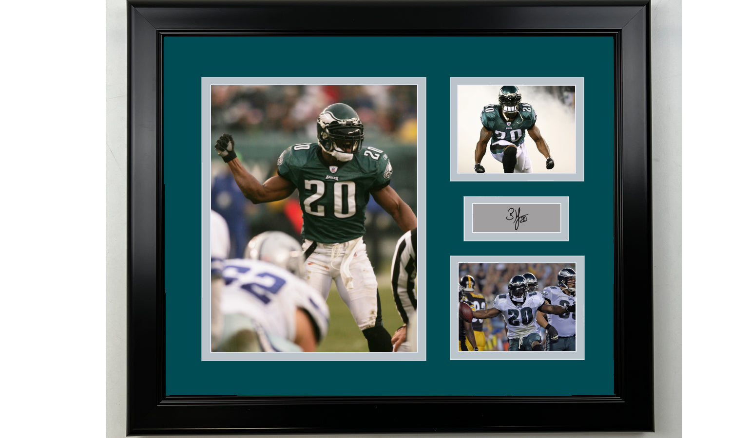 Brian Dawkins Signed 16x20 Philadelphia Eagles Black Jersey Photo JSA