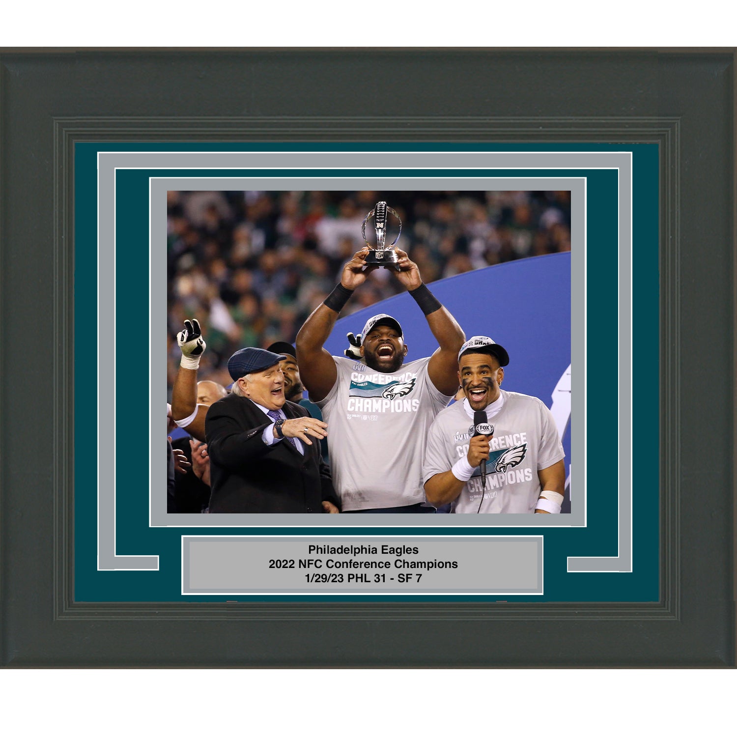 Framed Philadelphia Eagles 2022 NFC Champions 8x10 Football Photo