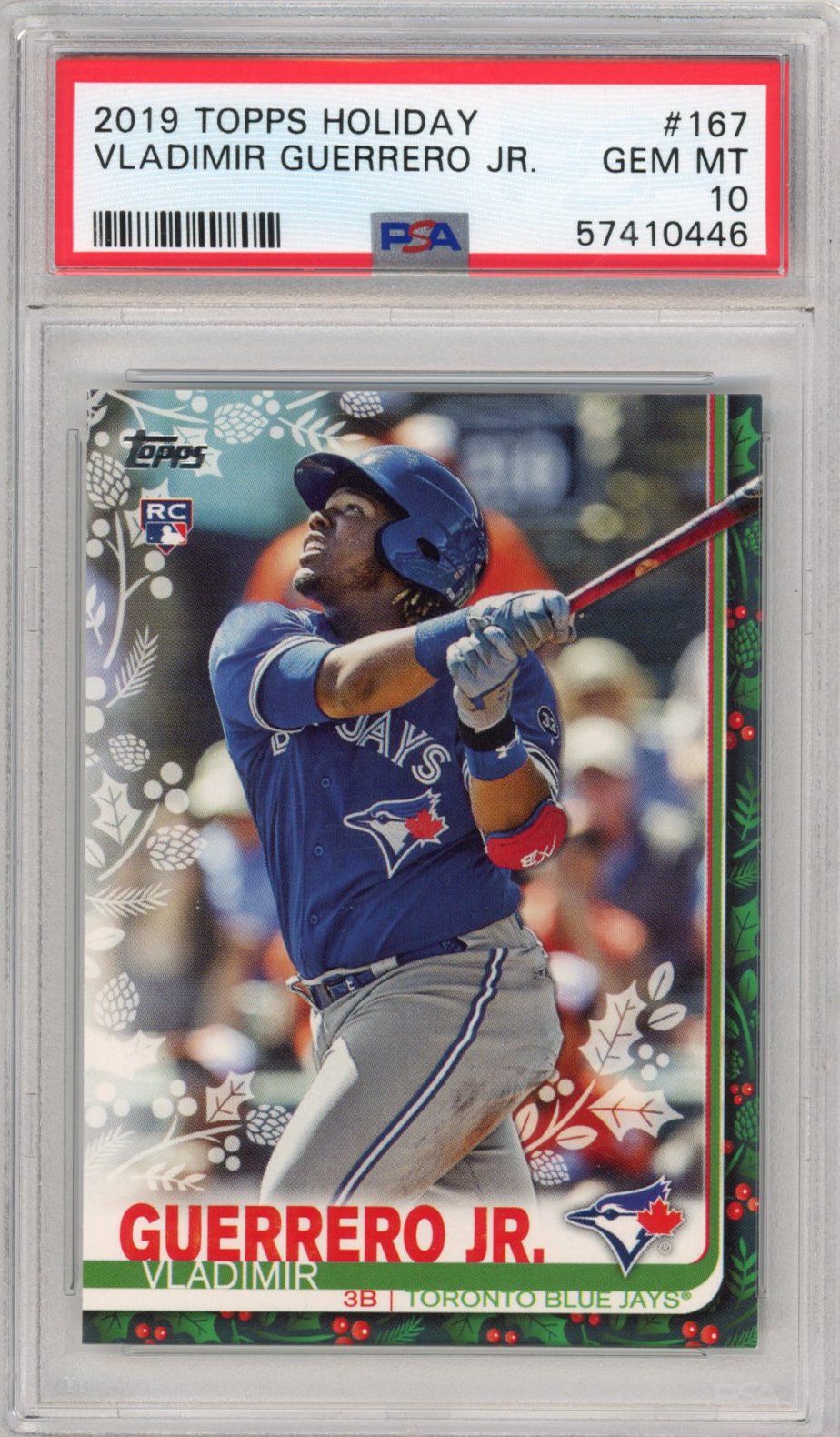 Graded 2019 Topps Holiday Vladimir Vlad Guerrero Jr. #167 Rookie