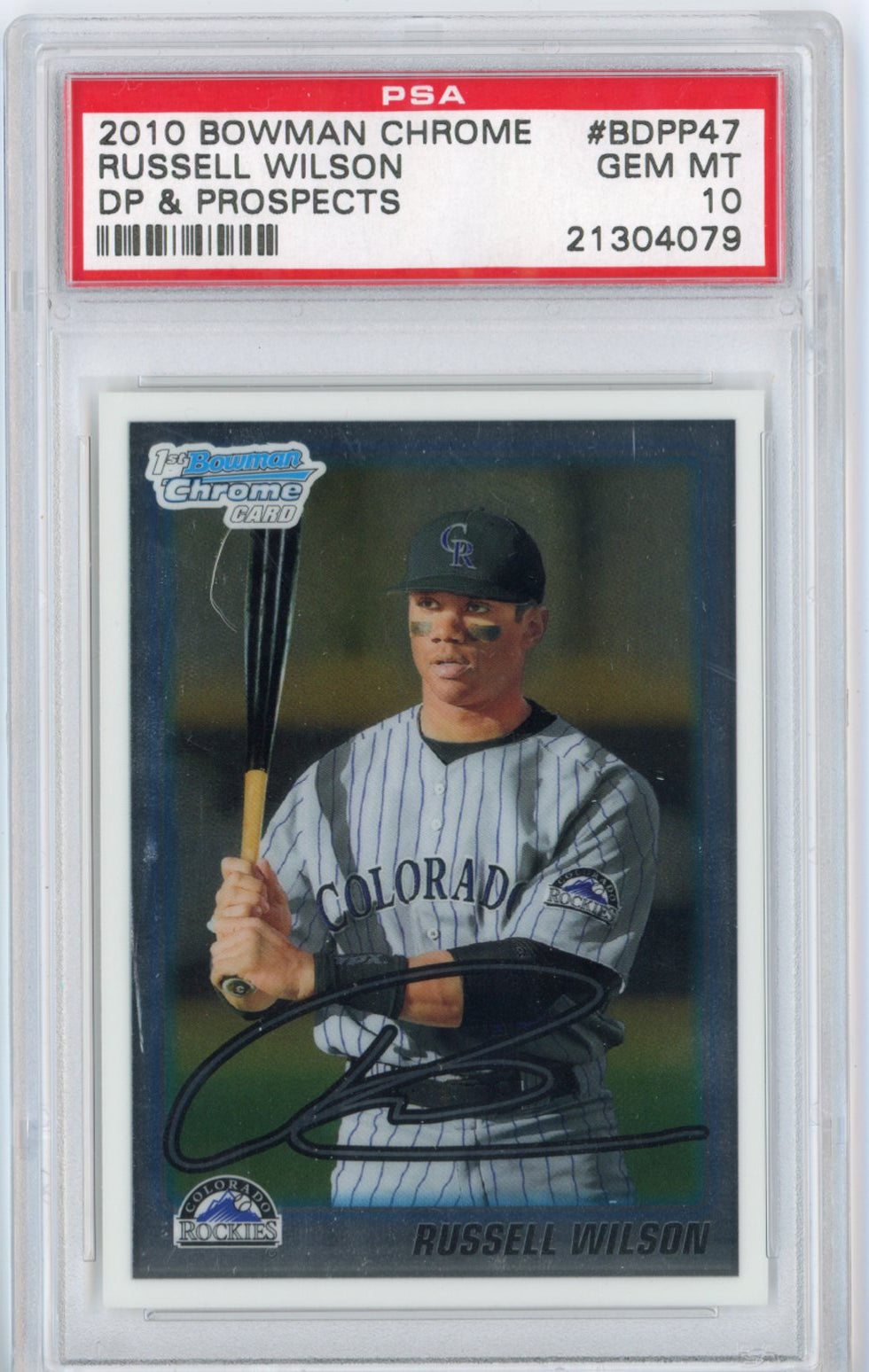 russell wilson baseball card