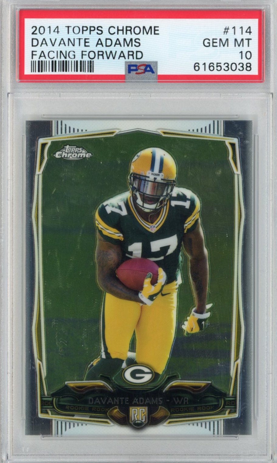 Graded 2014 Topps Chrome Davante Adams #114 Facing Forward Rookie