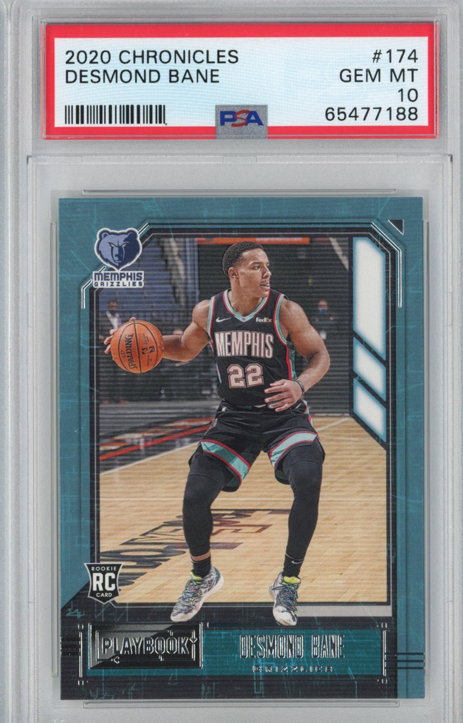 Graded 2020-21 Panini Chronicles Desmond Bane #174 Rookie RC