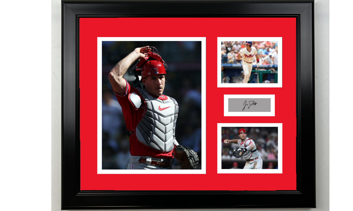 JT Realmuto Signed Framed 16x20 Philadelphia Baseball Photo