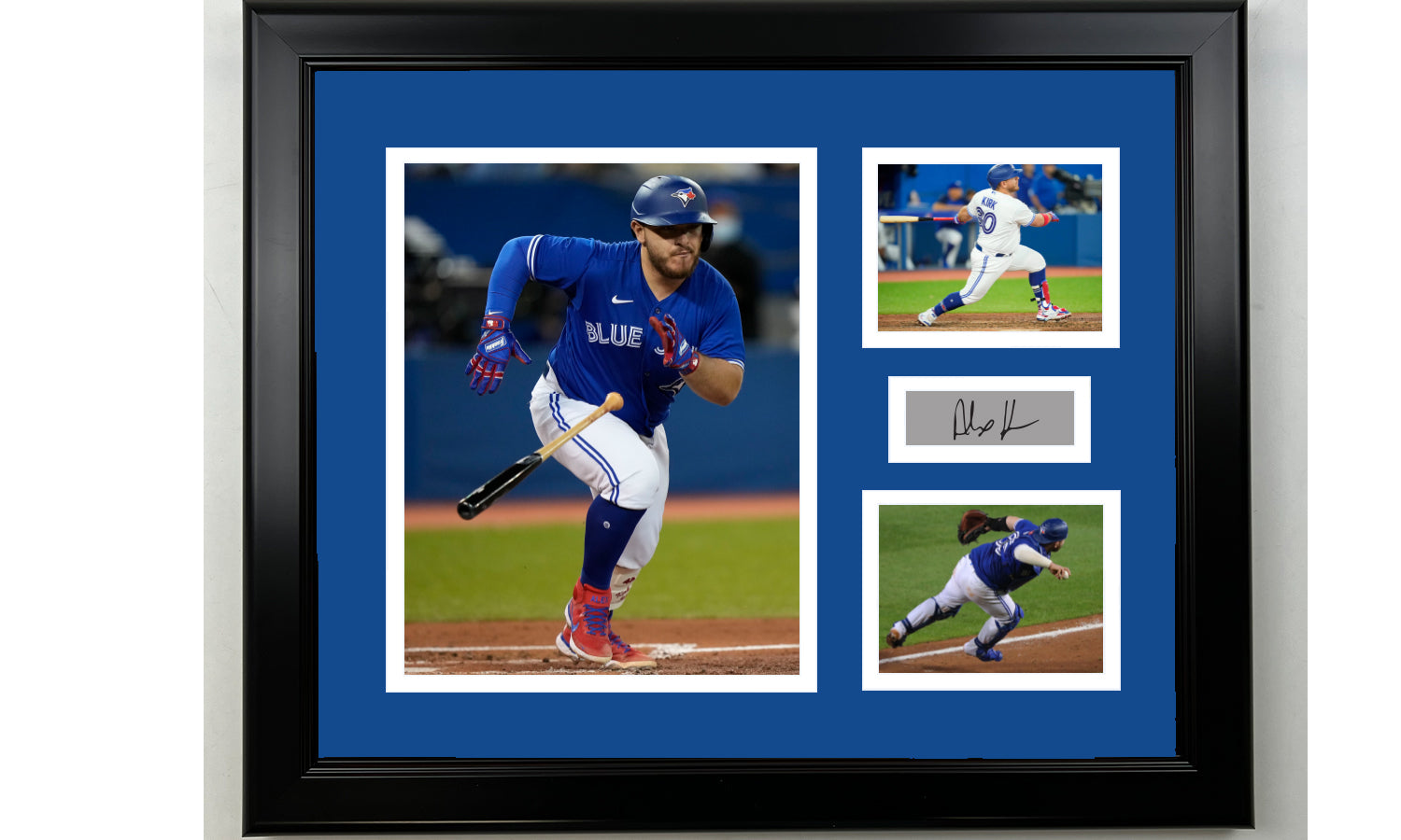 Framed Alejandro Kirk Toronto Blue Jays Facsimile Laser Engraved Signature  Baseball 15x12 3 Photo Collage - Hall of Fame Sports Memorabilia