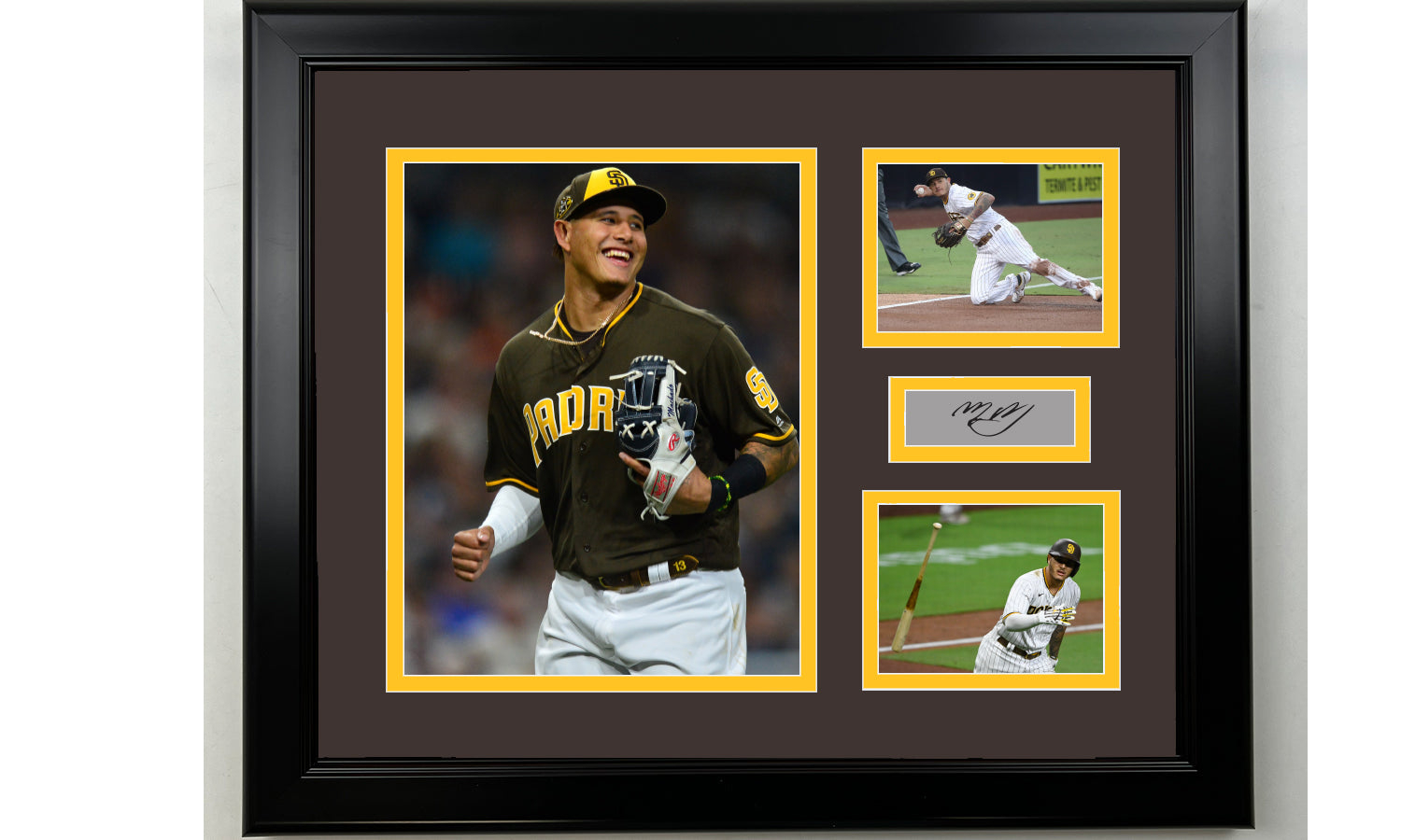 Framed Manny Machado San Diego Padres Facsimile Laser Engraved Signature  Auto 12x15 Baseball Photo HOFSM Holo - Hall of Fame Sports Memorabilia