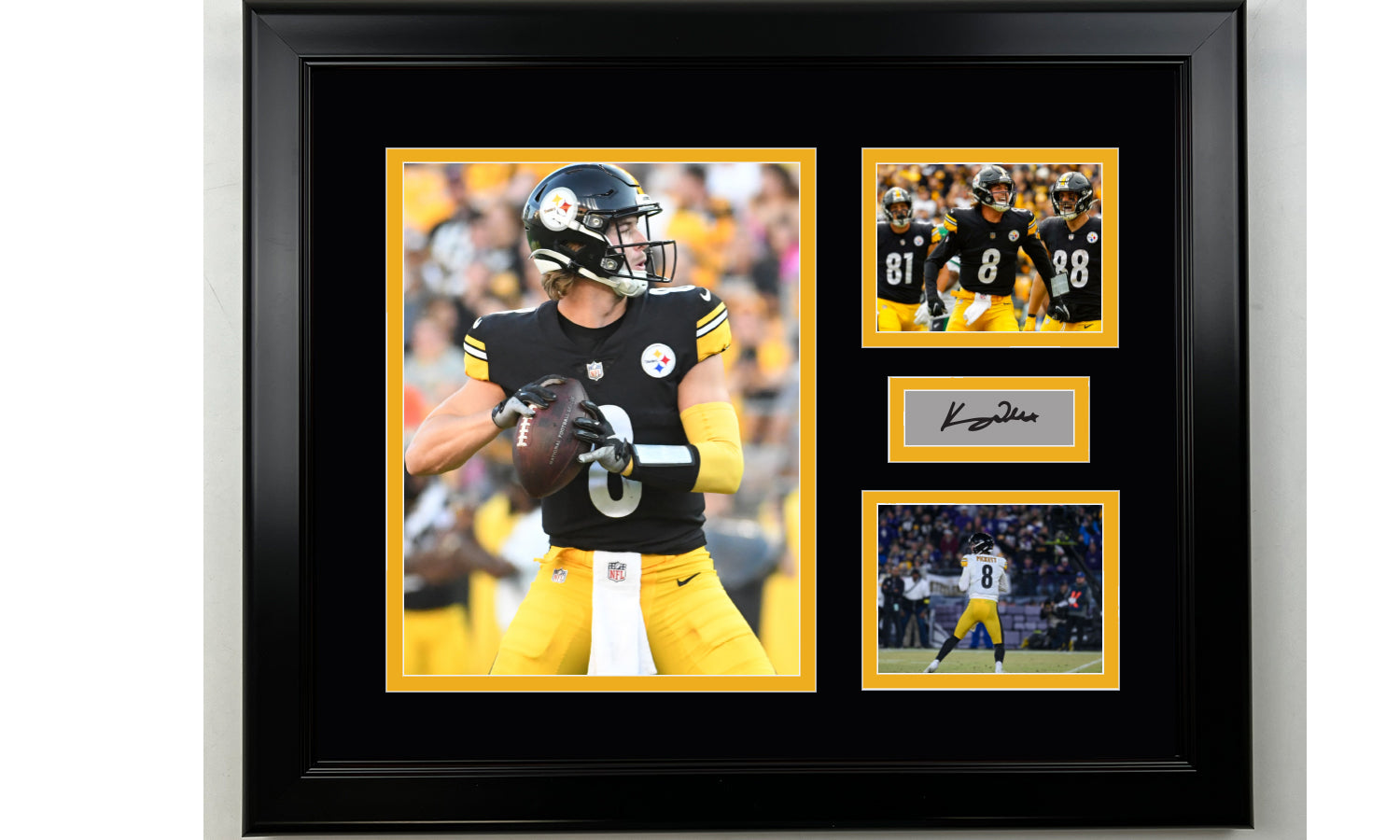 Framed Kenny Pickett Pittsburgh Steelers Facsimile Laser Engraved