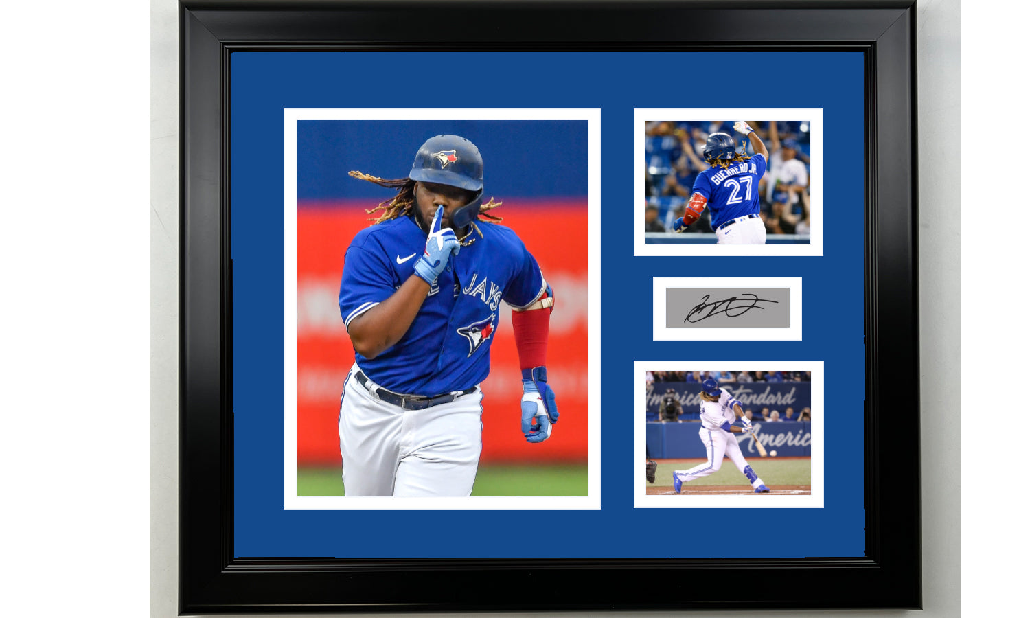 Framed Vladimir Guerrero Jr. Toronto Blue Jays Facsimile Laser Engraved  Signature Baseball 15x12 3 Photo Collage - Hall of Fame Sports Memorabilia