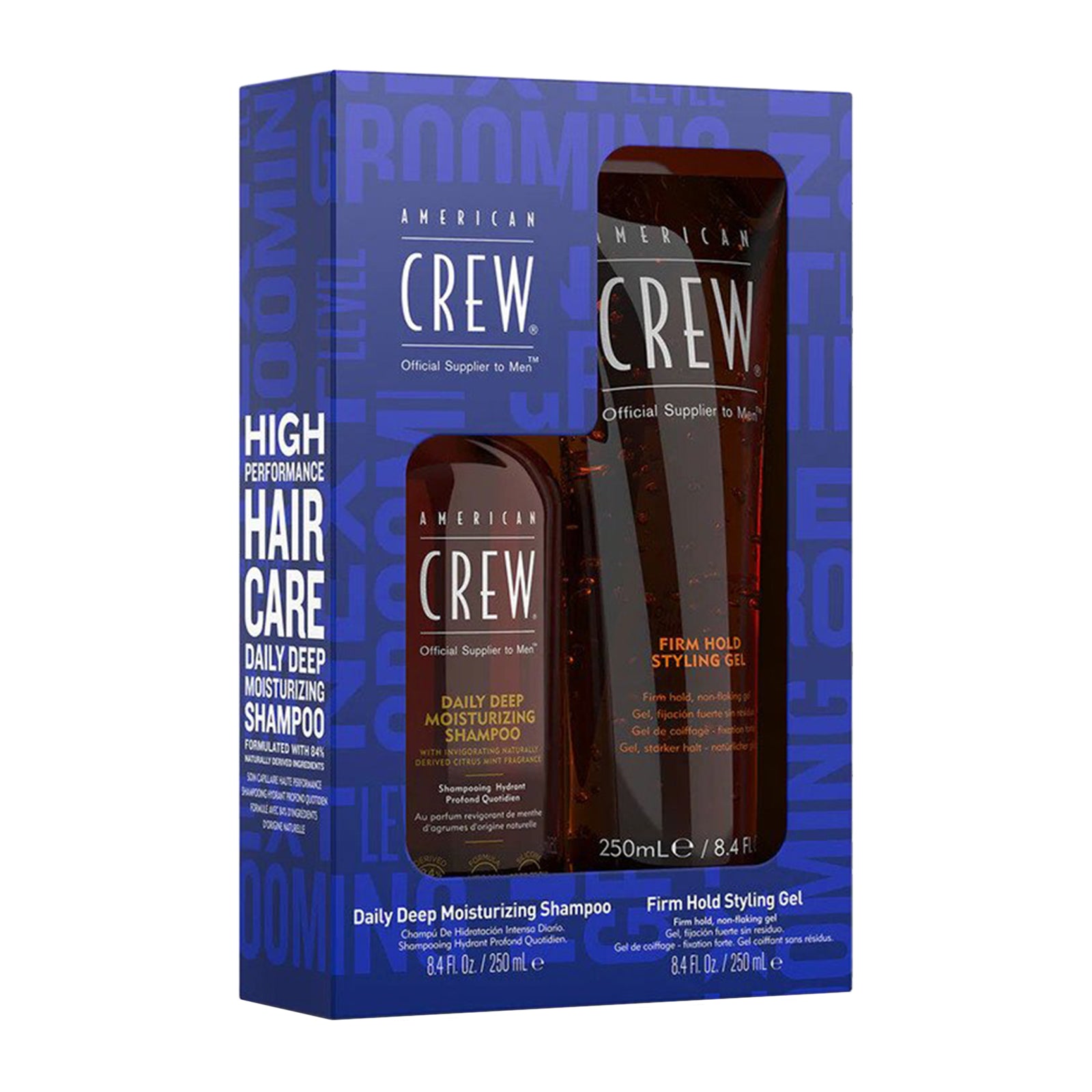 American Crew Firm Hold Gel Daily Shampoo Set