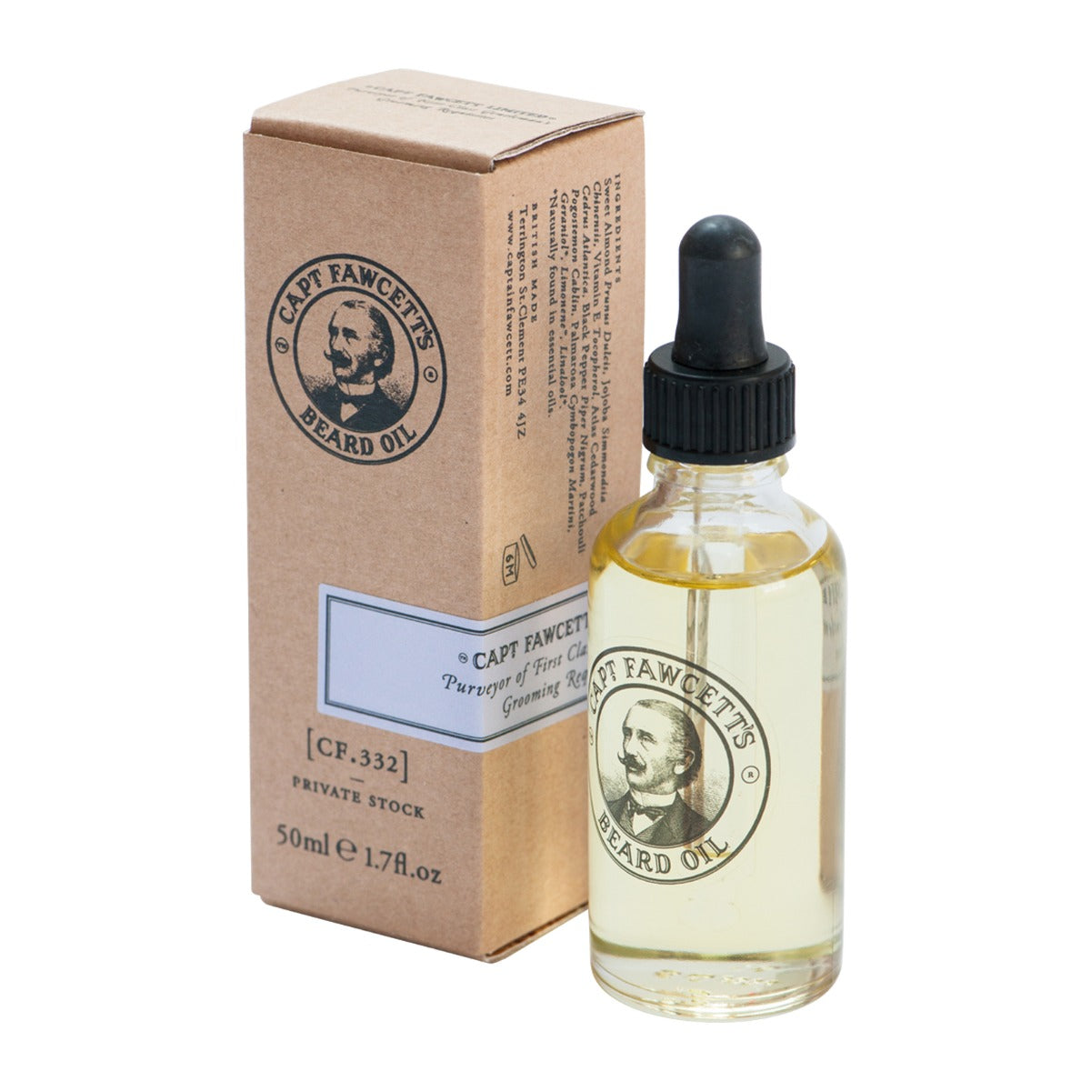 Captain Fawcett's Private Stock Beard Oil, 50ml