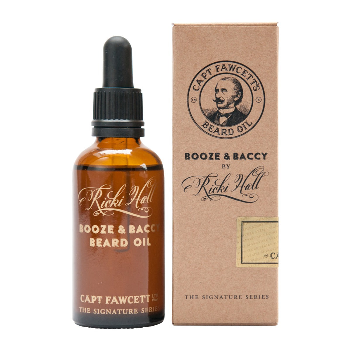 Captain Fawcett's Booze & Baccy Beard Oil by Ricki Hall, 50ml