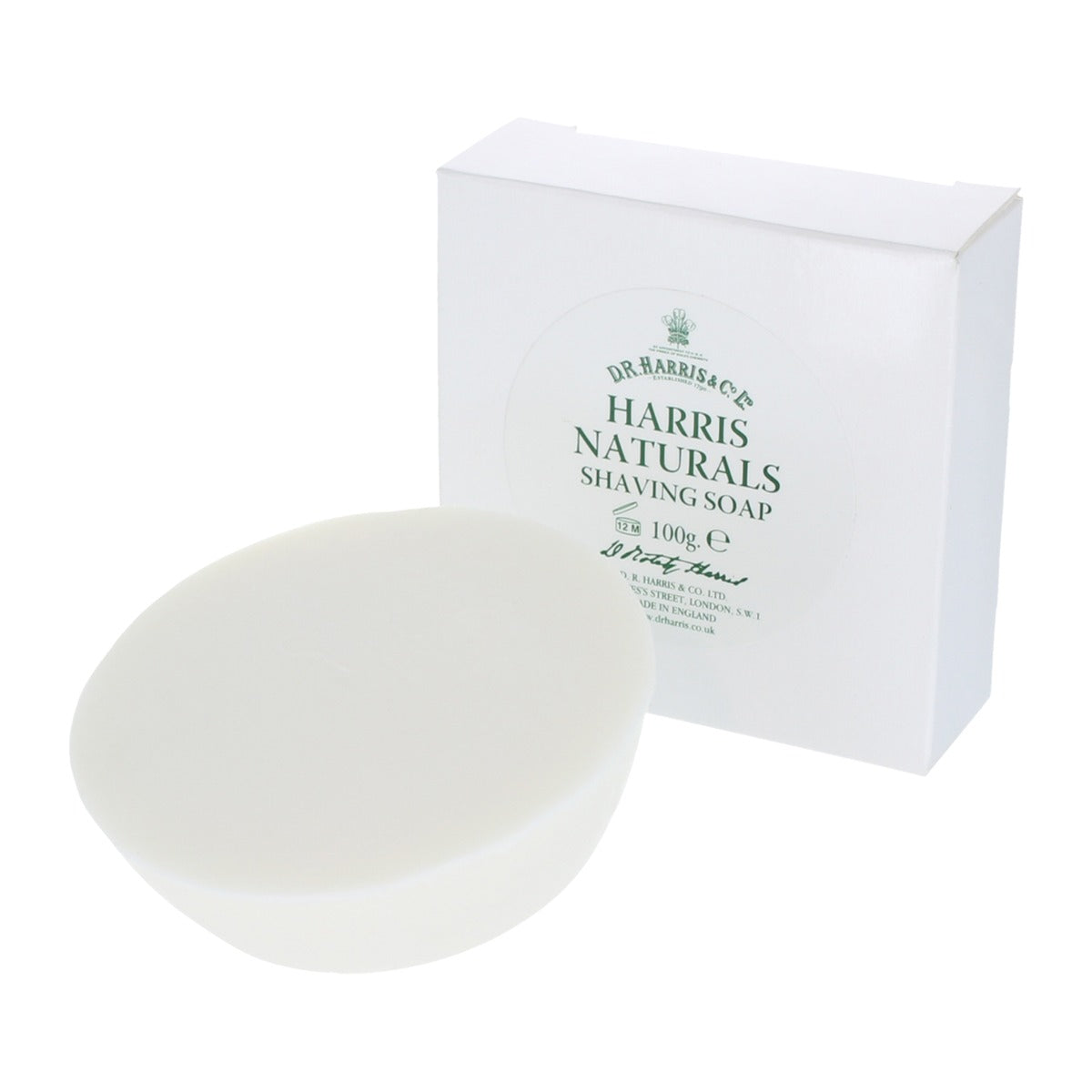 D. R. Harris Naturals Shaving Soap Refill, 100g