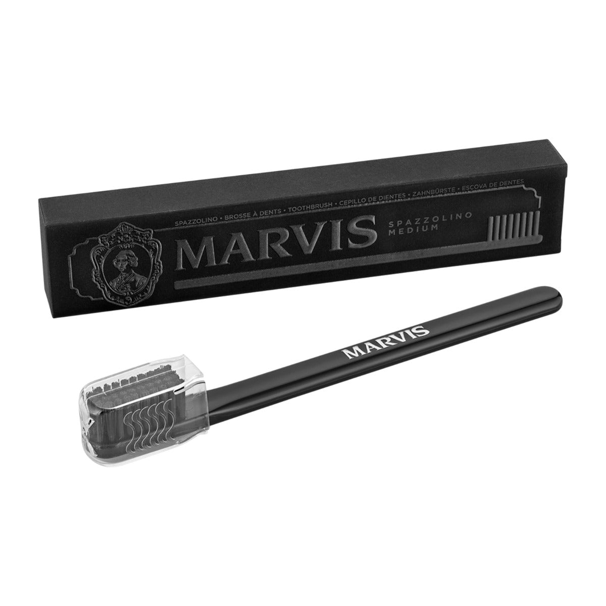 Marvis Toothbrush Black: Medium Bristles