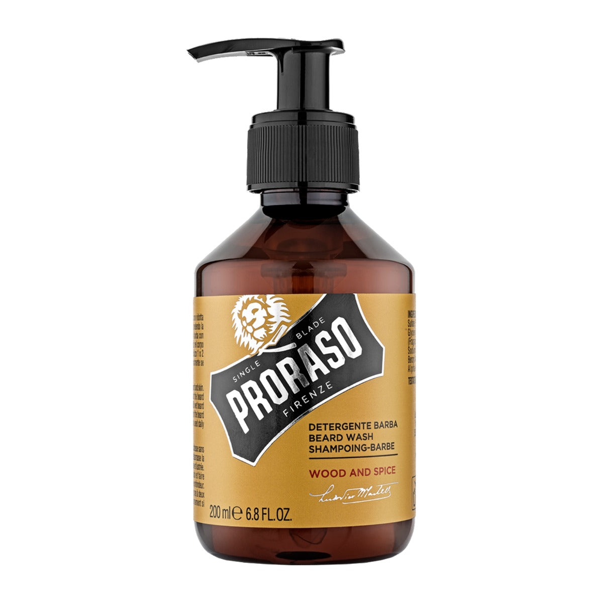 Proraso Beard Wash: Wood and Spice, 200ml