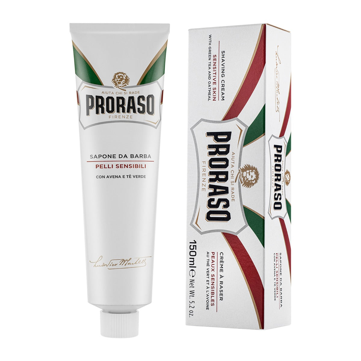 Proraso Shaving Cream Tube: Sensitive Skin, 150ml