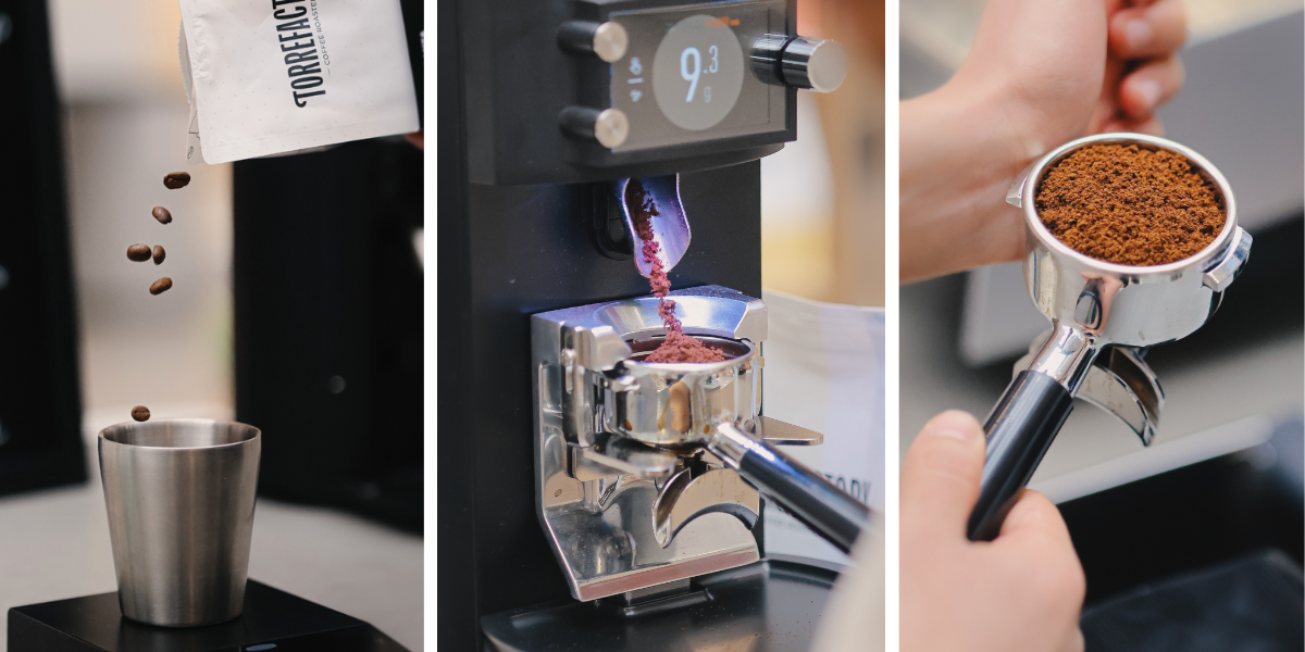 Préparation d'un espresso