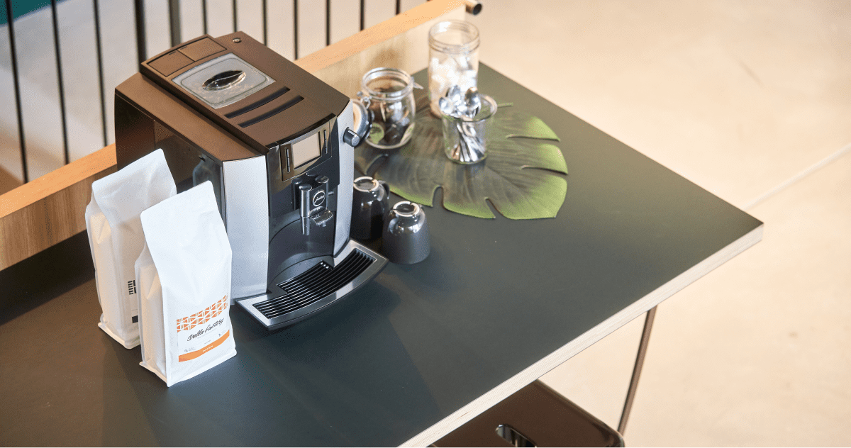 machine à café en grains pour le bureau