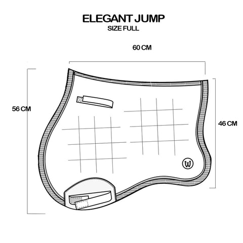 Storleksguide för schabrak Elegant hopp/allround / Elegant jump