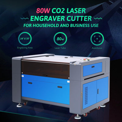 80W CO2 Laser Engraver Cutter for Household and Business Use