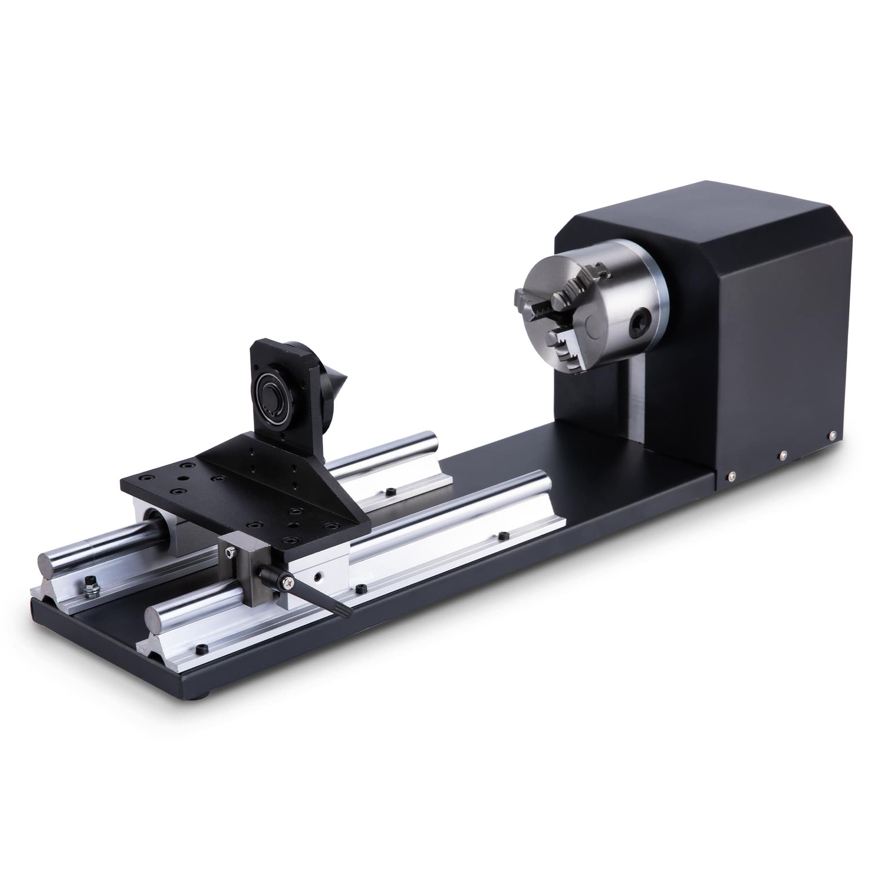 Rotary Axis with Jaw Chuck for 50W-100W CO2 Laser Engraver Cutting Machine - OMTech CA product image