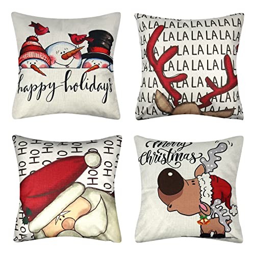 Christmas Tapestry 18x 18 Throw Pillow Covers –