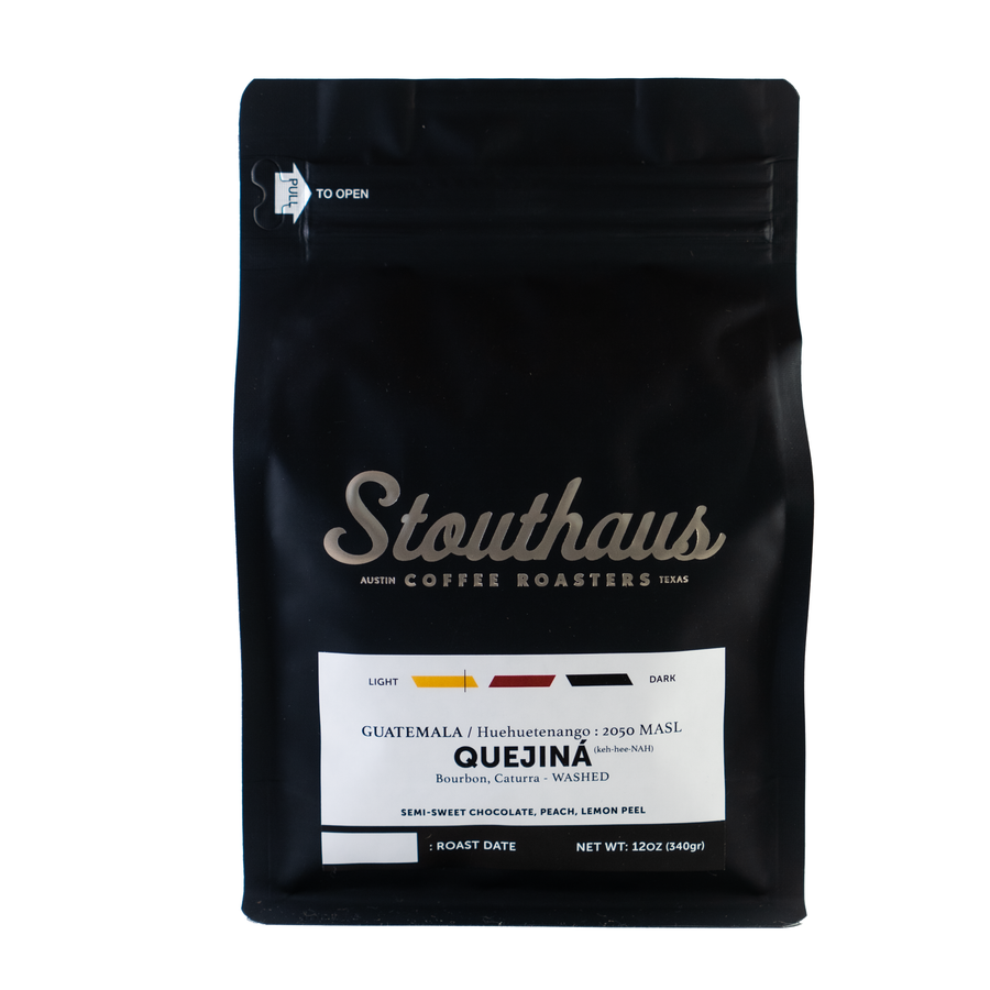 Coffee bag artwork for Quejiná