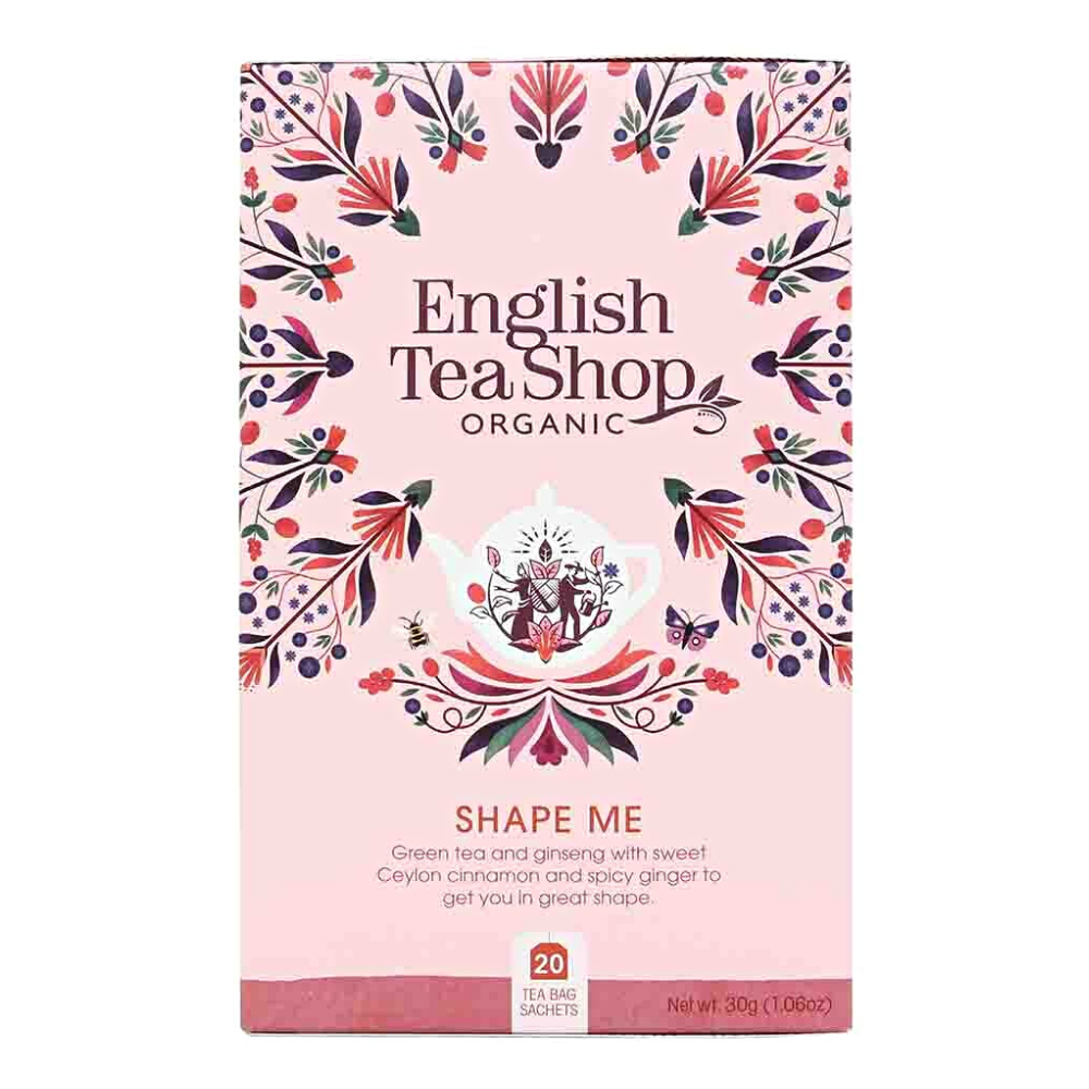 English Tea Shop Organic Caffeine Free Happy Me, 20 Sachet Tea Bags