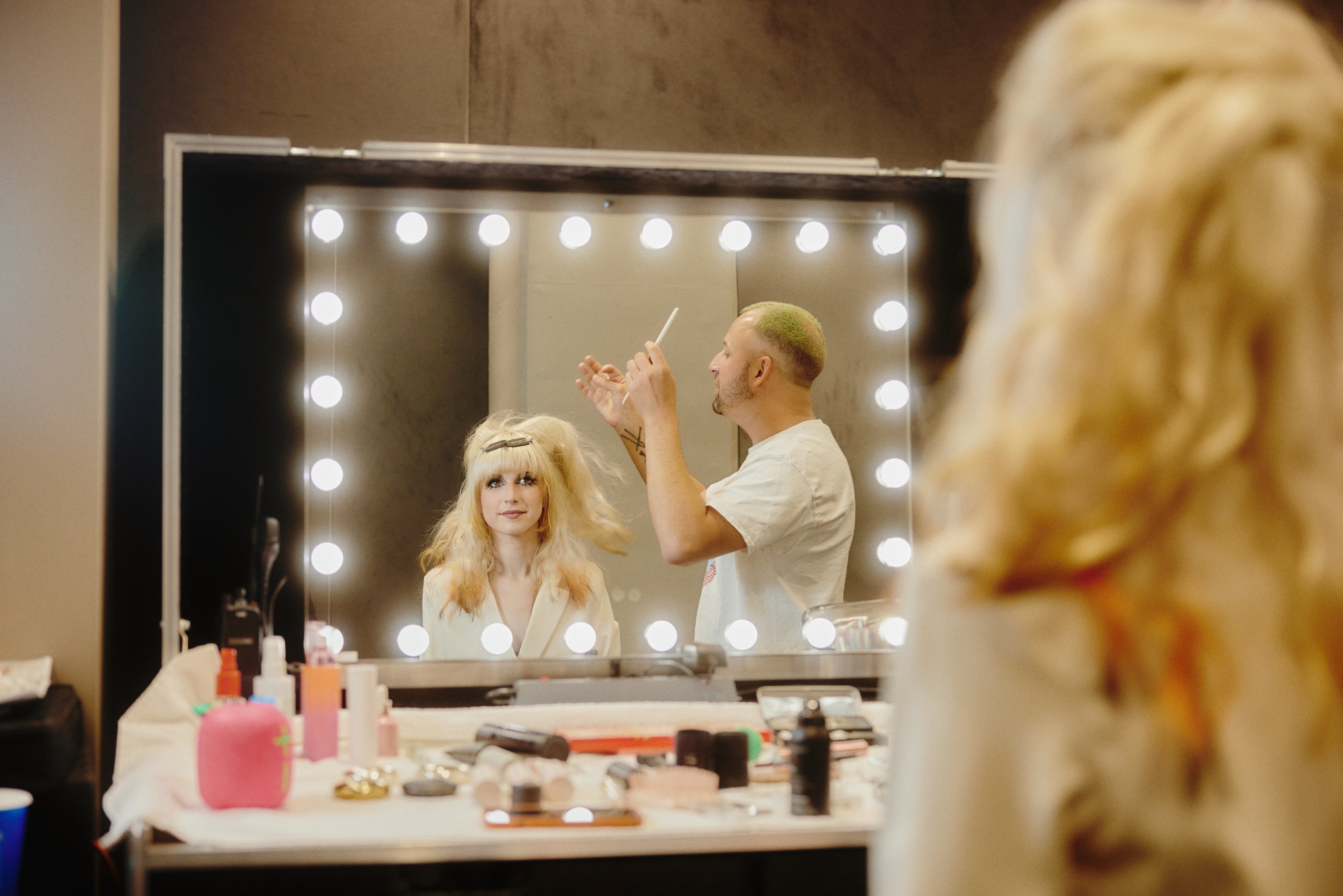 Hayley Williams back stage