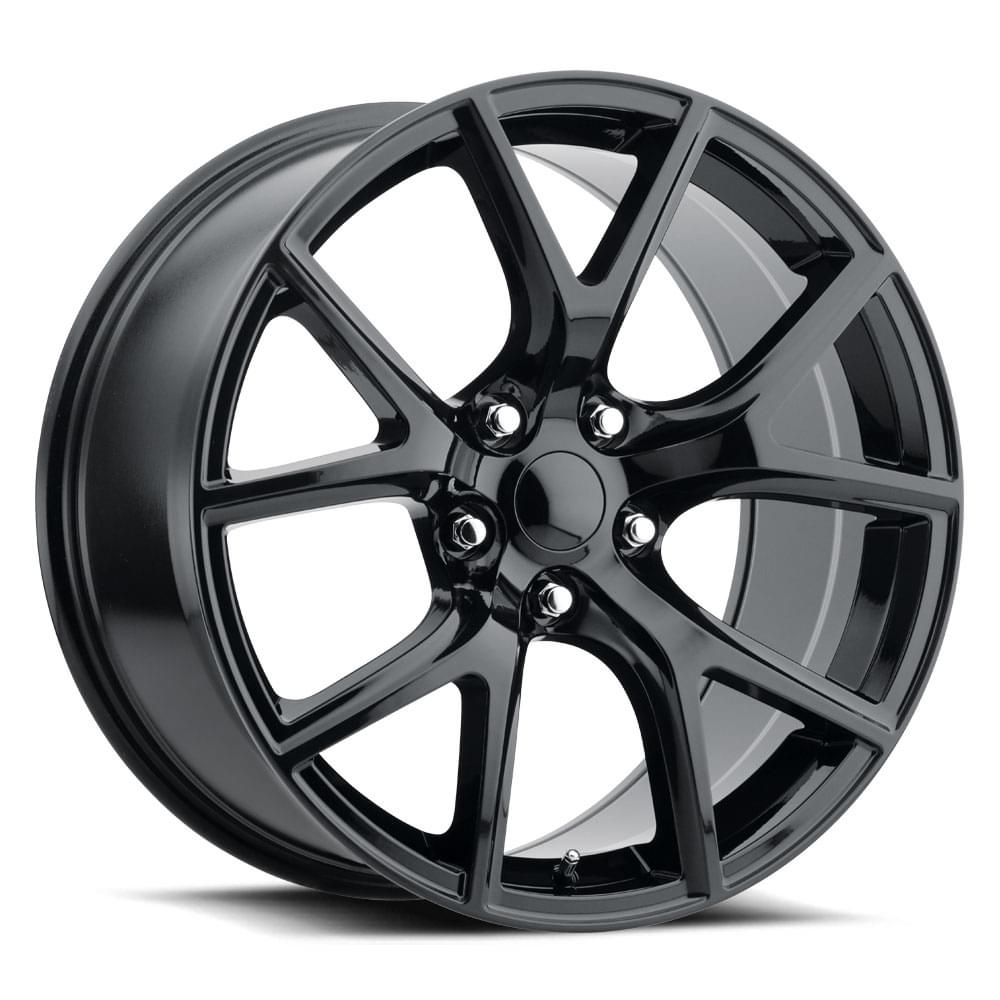 FR 75 – JEEP TRACKHAWK REPLICA WHEELS-Gloss Black 20x9 5x5 + 35 HB 71.5