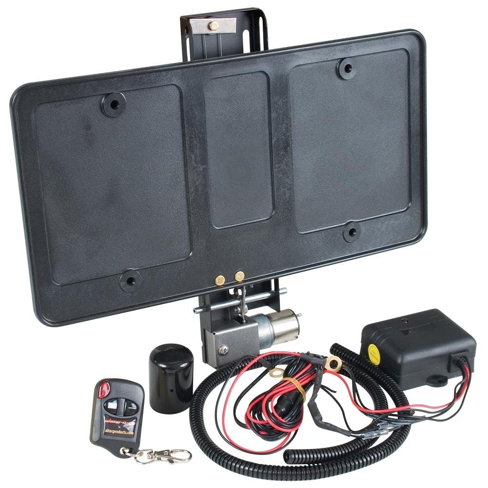Show N Go Electric Powered License Plate Frame Bracket - Shows & Hides Automatically with Remote Key Fobs