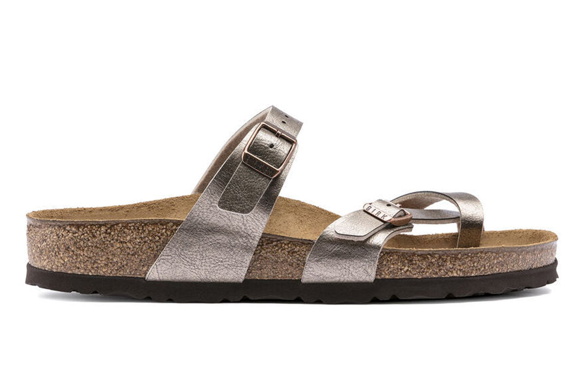 Birkenstock Mayari R Graceful Taupe Birko-Flor Womens