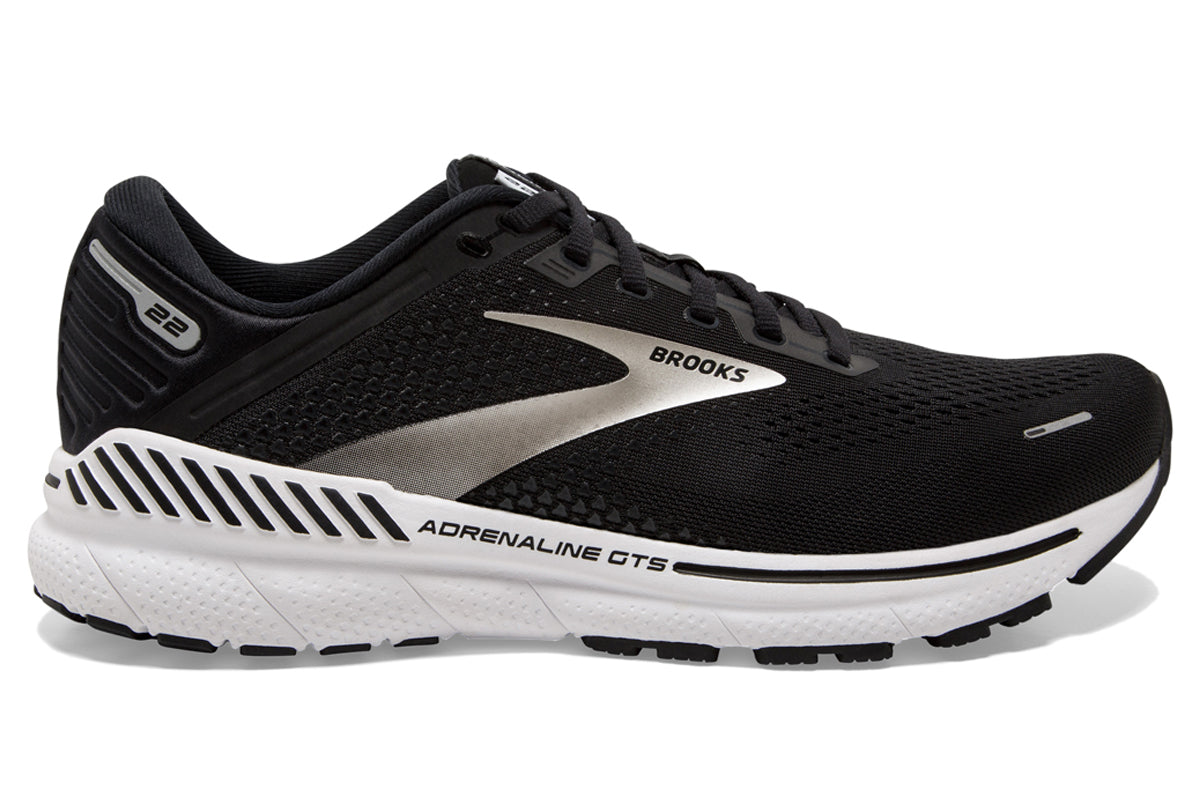  Brooks Men's Adrenaline GTS 22 Supportive Running Shoe -  Alloy/Grey/Black - 7 Medium