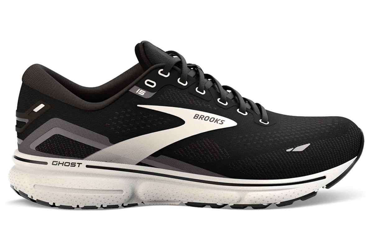 Brooks Ghost 15 2E Black/White Mens