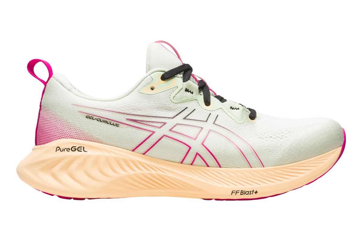 Asics Gel-Cumulus 25 B Whisper Green/Pink Rave Blue Womens