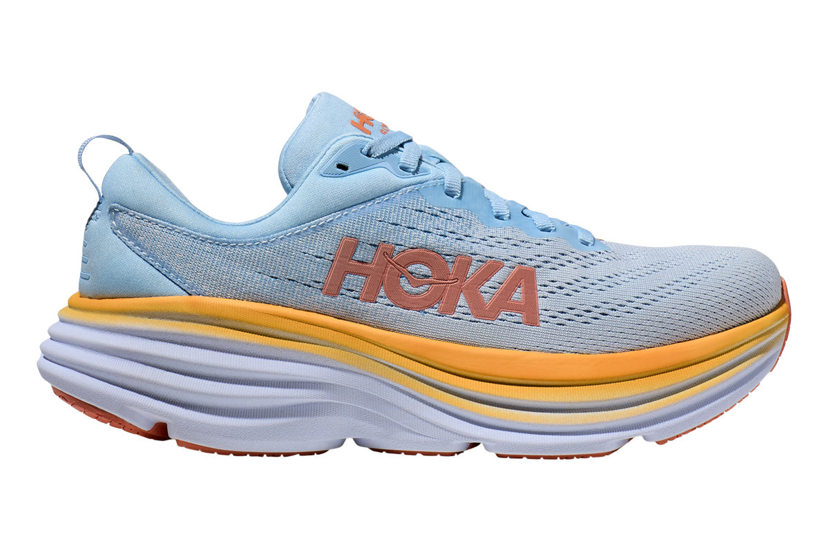 Hoka Bondi 8 B Blanc De Blanc/Sunlit Ocean Womens