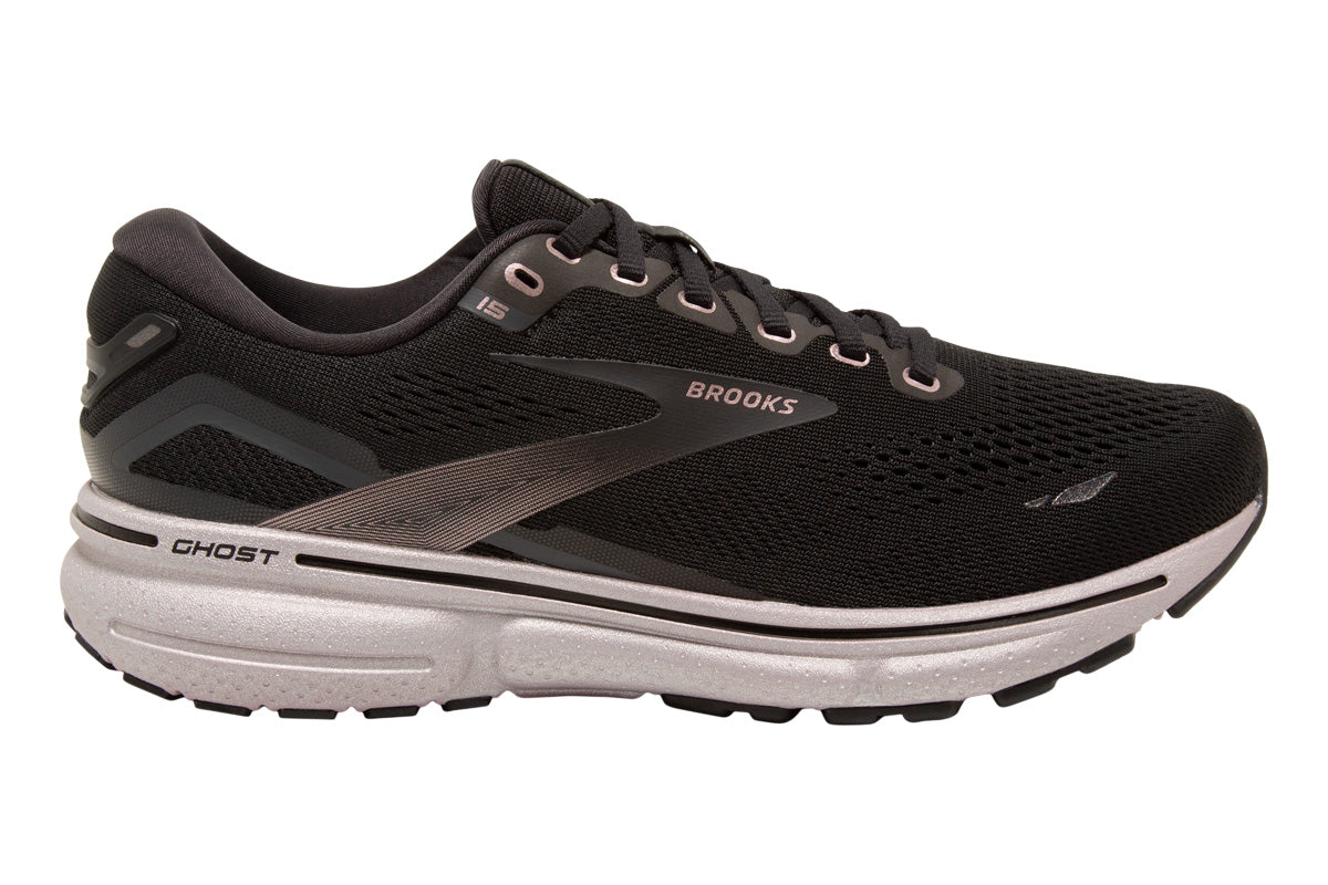 Brooks Ghost 15 D Black/Rose Gold Womens