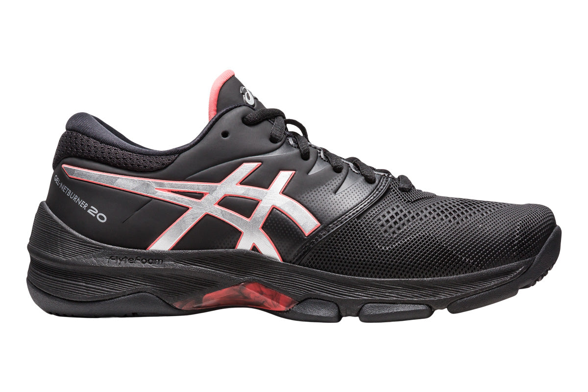 Asics Gel-Netburner 20 D Black/Pure Silver Womens