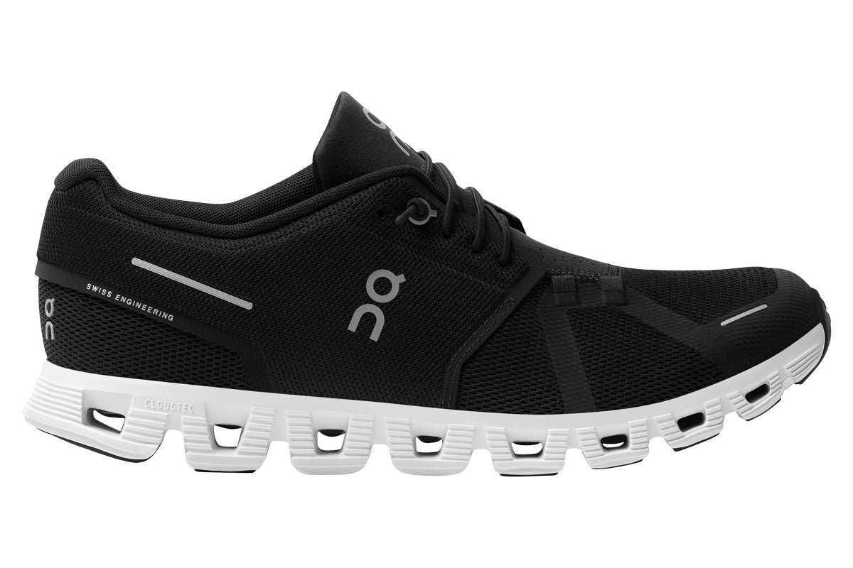 On Cloud 5 D Black/White Mens